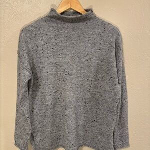 Madewell Speckled Gray Mockneck Sweater